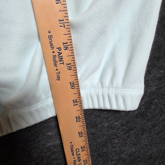 The North Face Womens Light Blue Long Sleeve Fleece Cropped 1/4 Zip  sz M - Picture 7 of 10